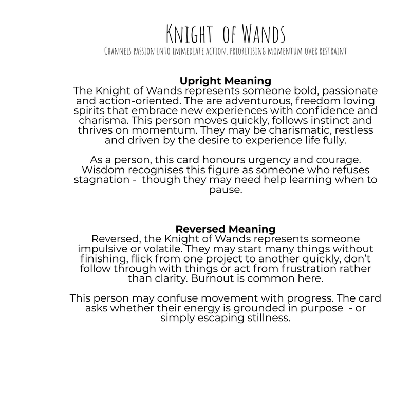 Court Cards - Knight of Wands